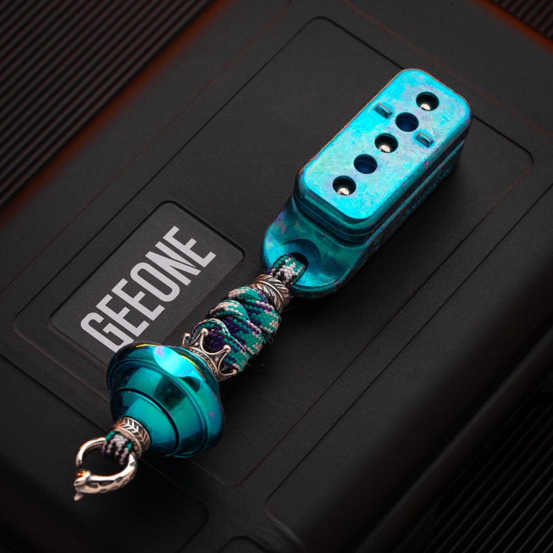 Push Slider – ACEdc Fortune Cookie | Titanium Zirconium Carbon Fiber EDC Fidget