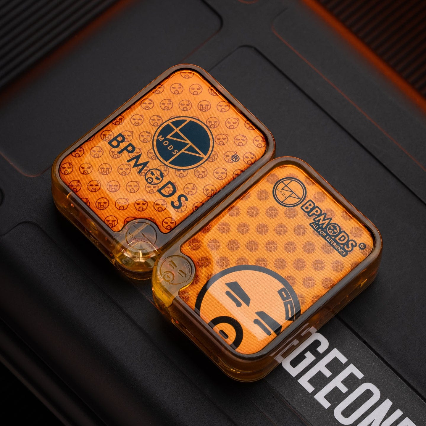 Push Slider – BPMods Crystal Slider | PMMA Copper Titanium EDC Fidget