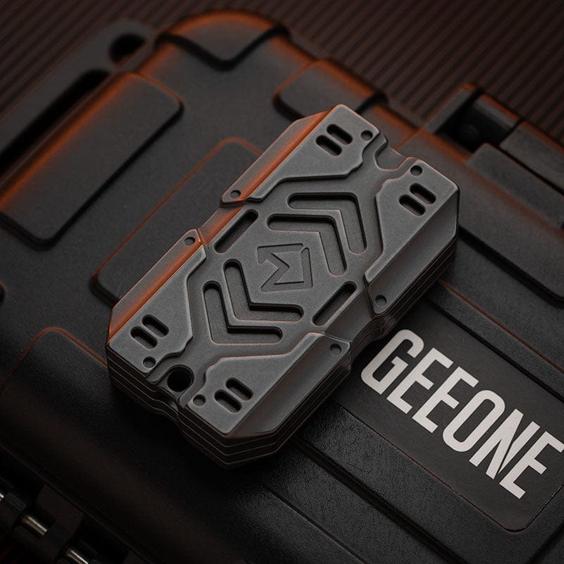 Fidget Slider – GEEOne Warshield | Stainless Steel Zirconium Copper Titanium EDC