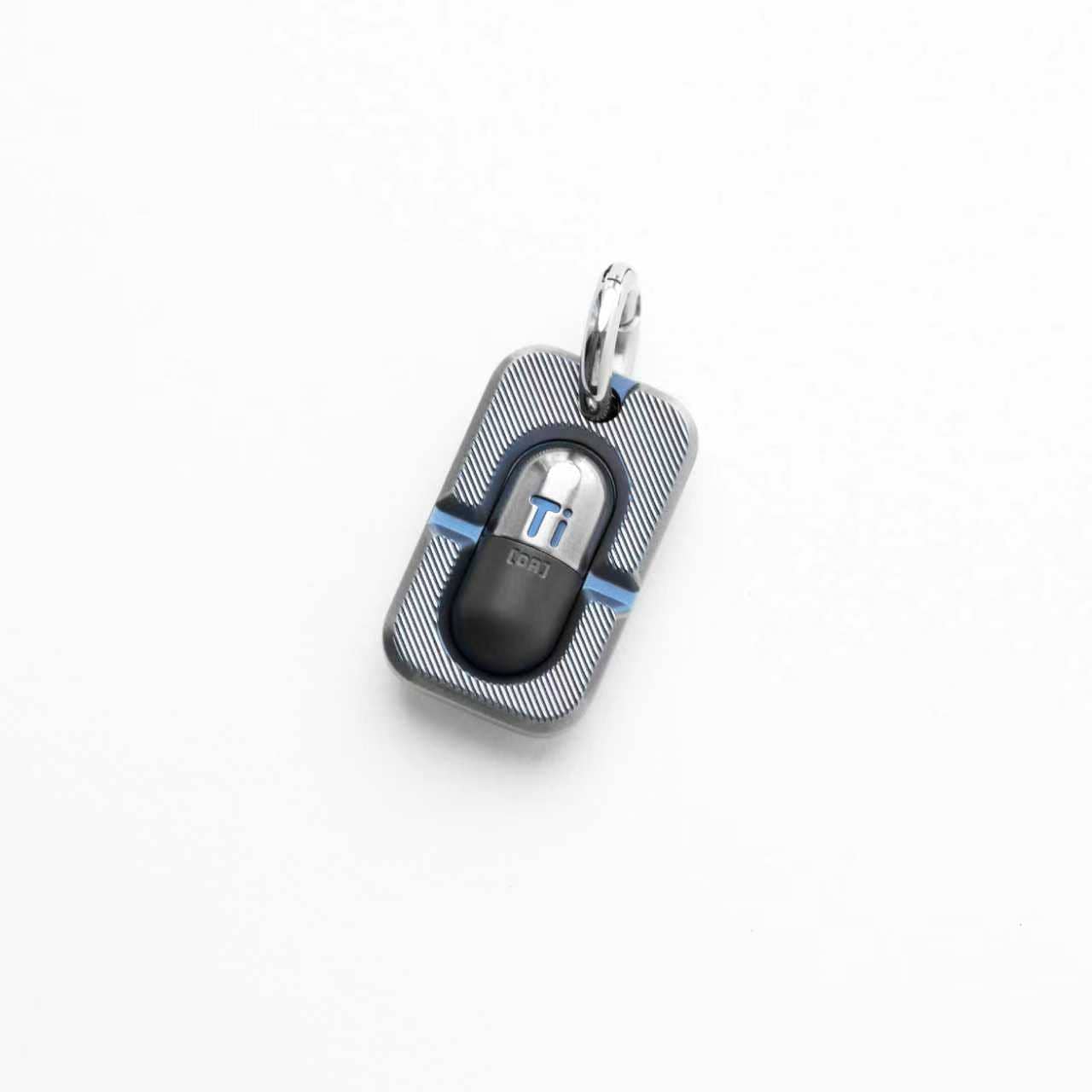 EDC Lanyard Bead – LAUTIE Capsule Pendant | Stainless Steel Titanium Zirconium EDC Bead
