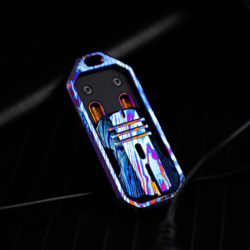 Magnetic Slider – MUYI Music Waves | Mokuti Mokume Zircuti Titanium EDC Fidget