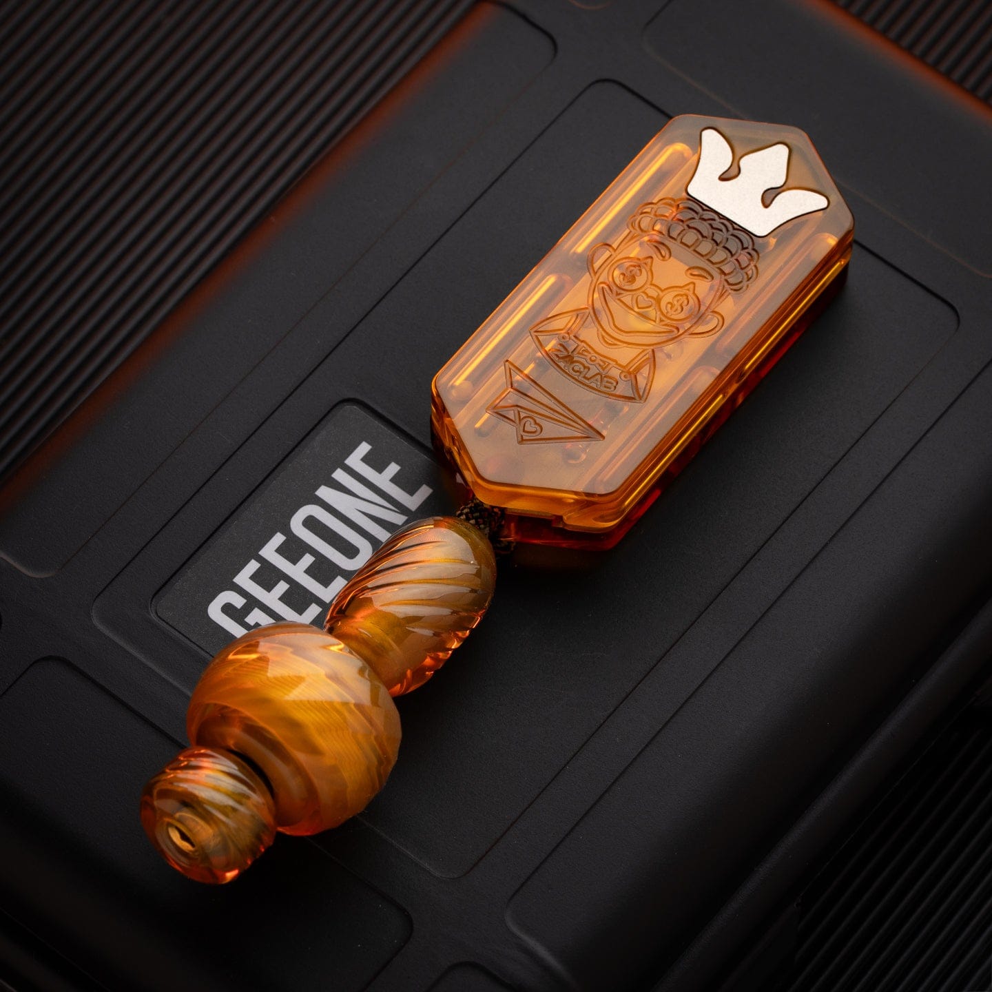 Paracord Bead – ZacLab Mobius Lanyard Bead | Ultem PEI Polished Unpolished EDC Knife Bead
