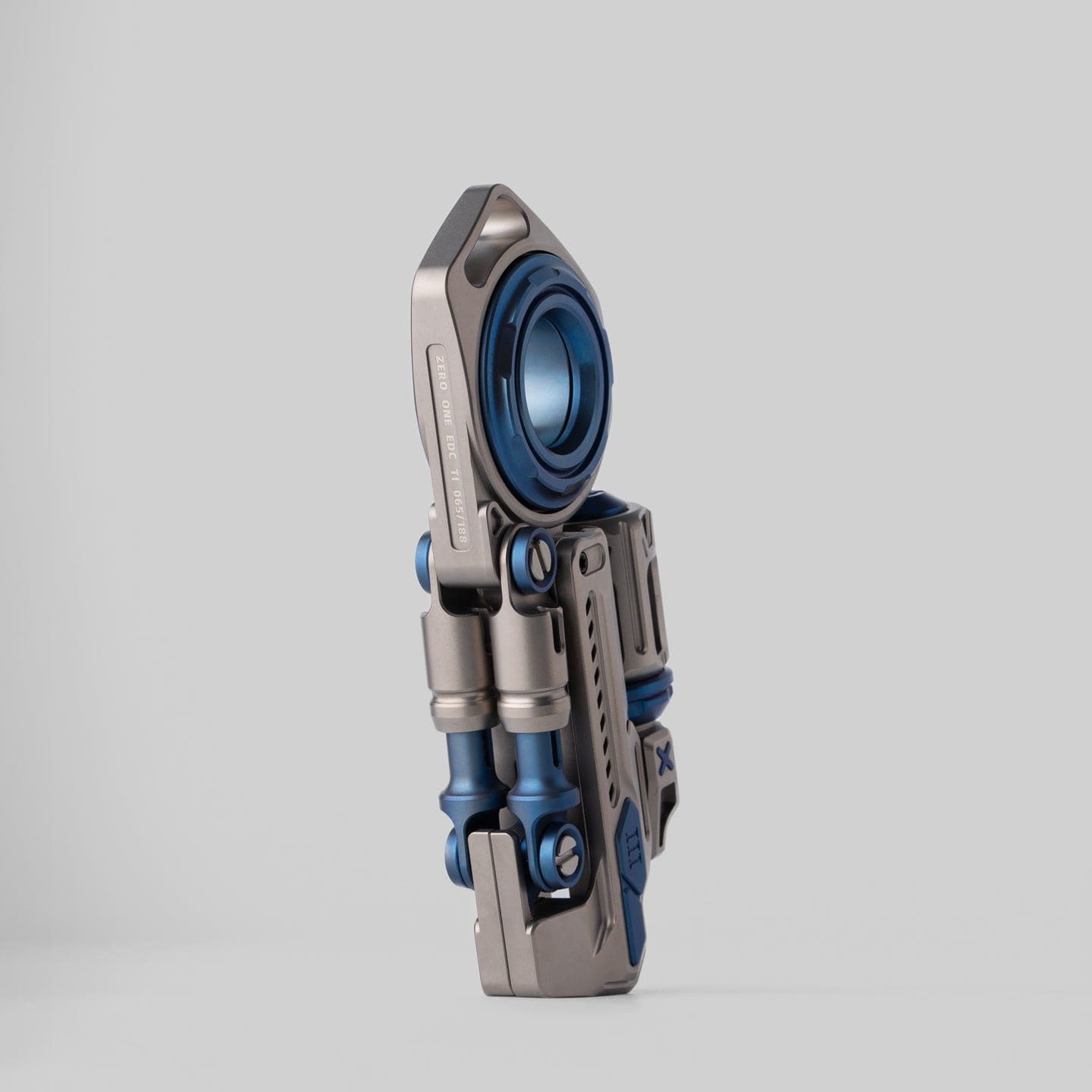 Fidget Slider EDC – 01EDC Time Knight 3.0 | Stainless Steel Titanium Zirconium PEI Push Slider