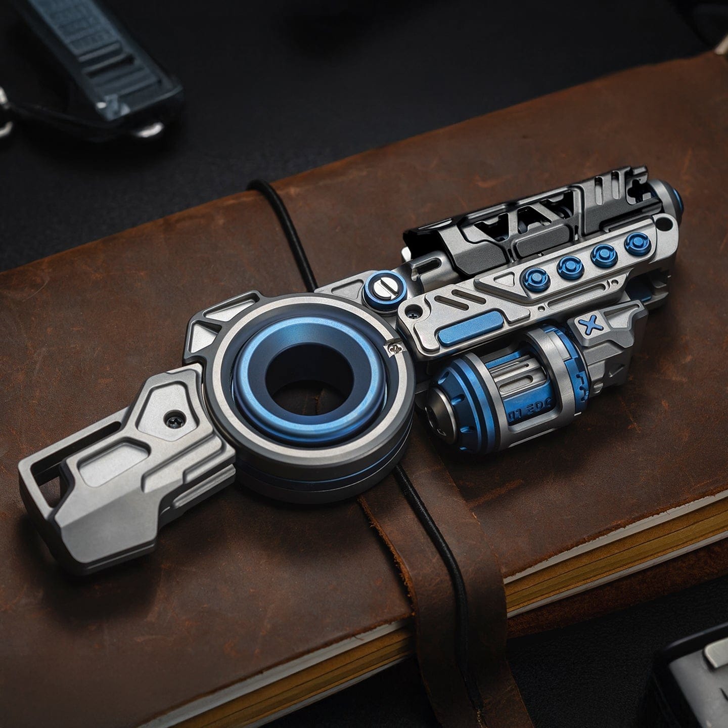 Fidget Slider EDC – 01EDC Time Knight 3.0 Pro | Titanium Push Slider