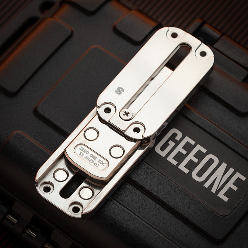 Fidget Slider EDC – 01EDC 01 Slider | Titanium Zirconium PEEK Push Slider Mechanical Magnetic