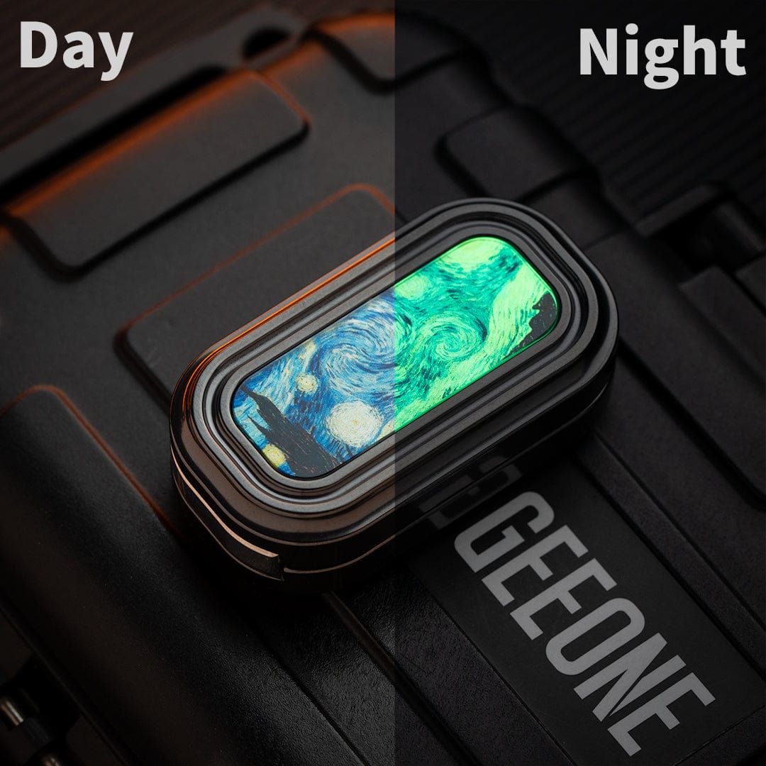 Fidget Slider EDC – 01EDC 01 Slider | Titanium Zirconium PEEK Push Slider Mechanical Magnetic