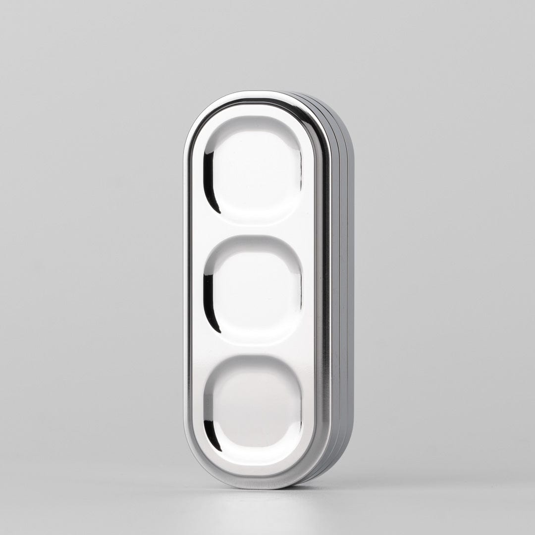 Push Slider – 01EDC Pea Slider | Stainless Steel Stonewashed Polished EDC Fidget