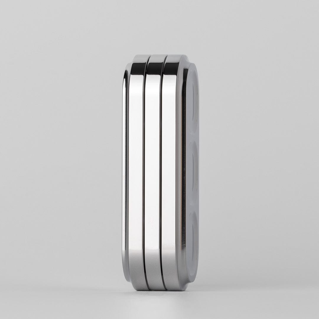 Push Slider – 01EDC Pea Slider | Stainless Steel Stonewashed Polished EDC Fidget