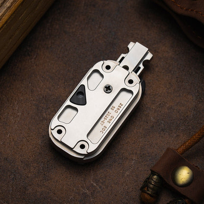 Fidget Slider EDC – 01EDC 01 Slider | Titanium Zirconium PEEK Push Slider Mechanical Magnetic