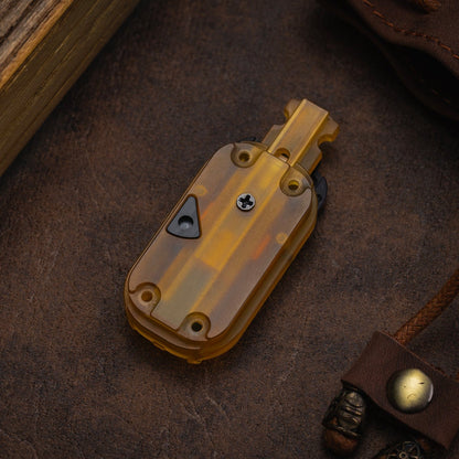 Fidget Slider EDC – 01EDC 01 Slider | Titanium Zirconium PEEK Push Slider Mechanical Magnetic