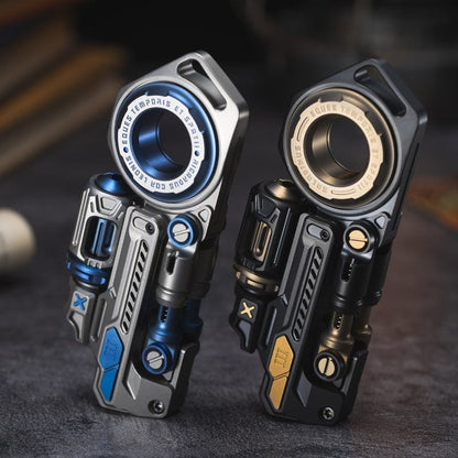 Fidget Slider EDC – 01EDC Time Knight 3.0 | Stainless Steel Titanium Zirconium PEI Push Slider