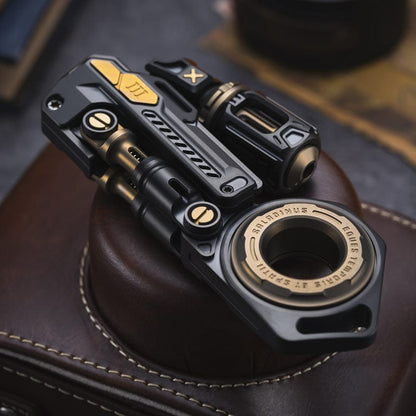 Fidget Slider EDC – 01EDC Time Knight 3.0 | Stainless Steel Titanium Zirconium PEI Push Slider