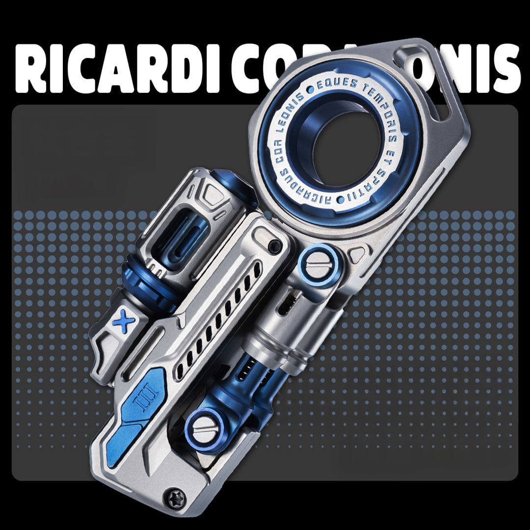 Fidget Slider EDC – 01EDC Time Knight 3.0 | Stainless Steel Titanium Zirconium PEI Push Slider