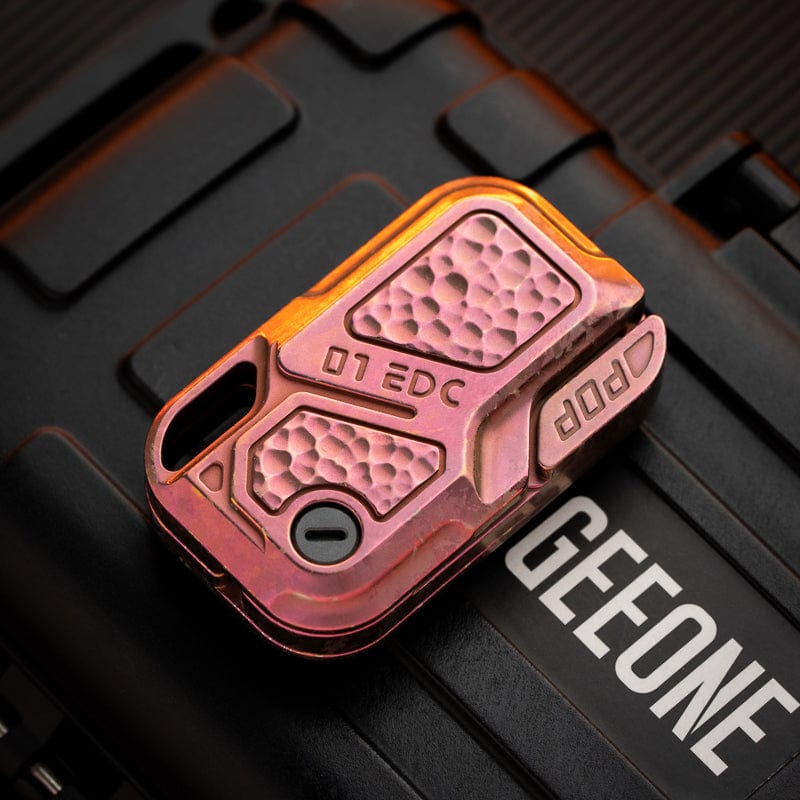 Pocket Tool – GEEOne POP Throwing Card 2024 | Titanium Damascus Stainless Steel EDC Card