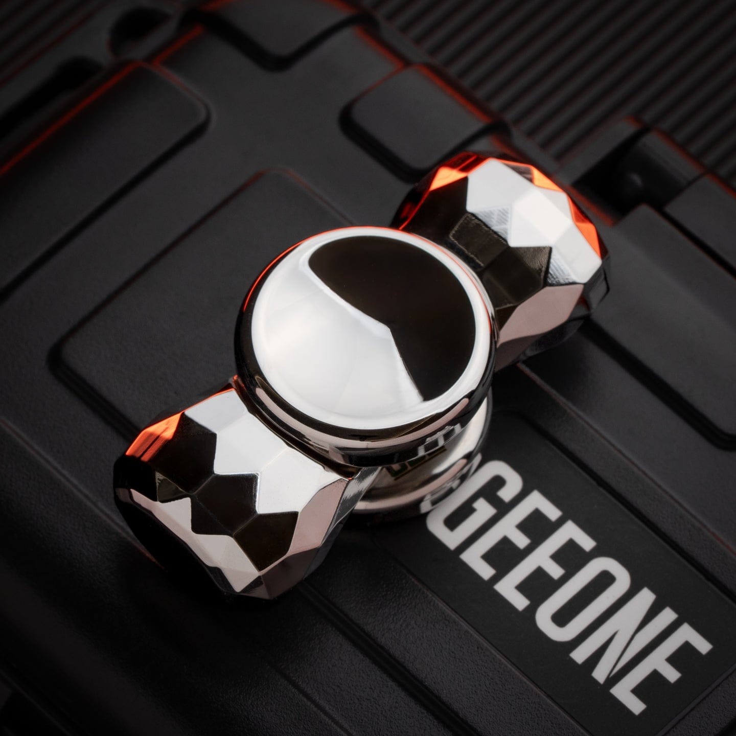 Fidget Slider EDC – 369 Studio Starblaze | Titanium Stainless Steel Knife Grain Push Slider