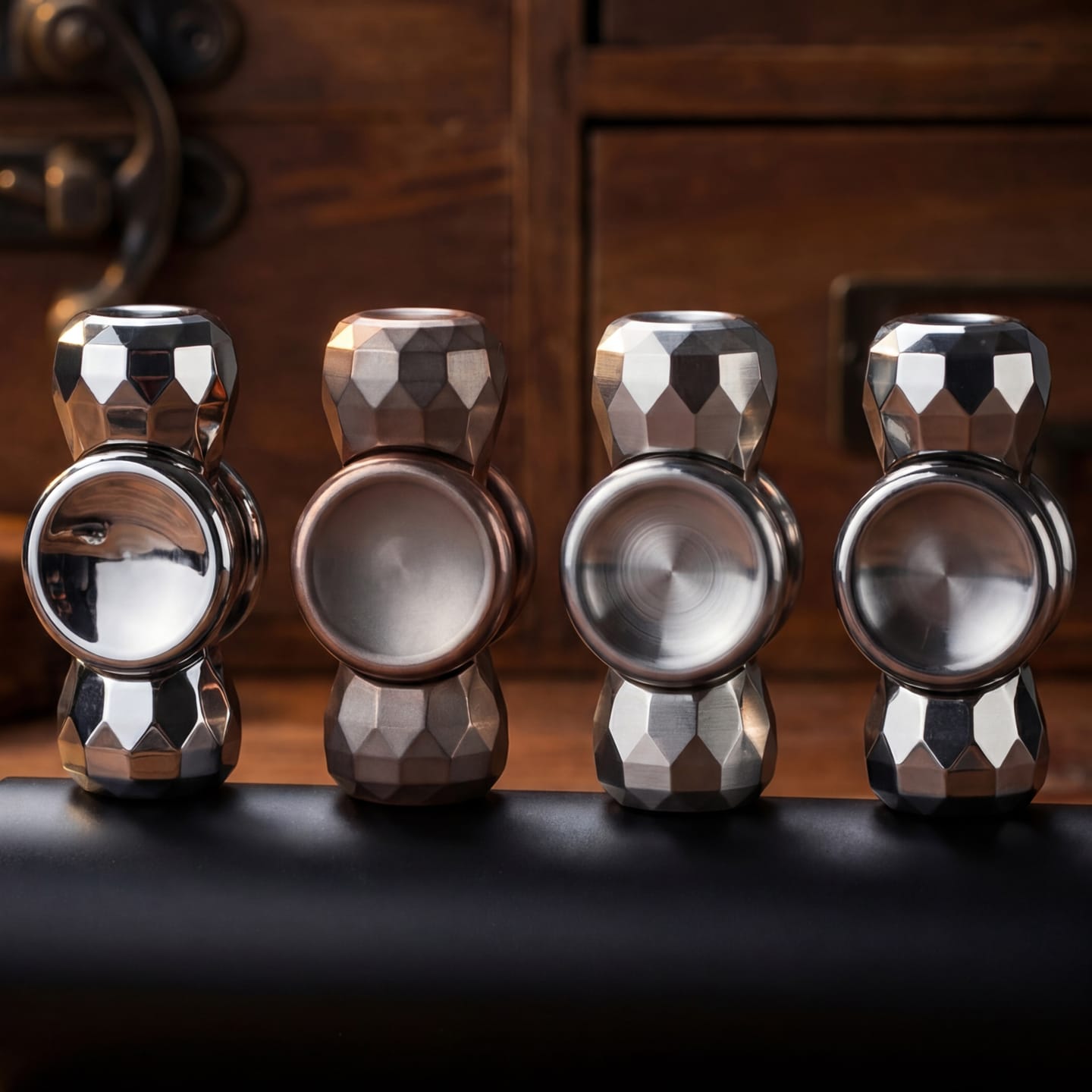 Fidget Slider EDC – 369 Studio Starblaze | Titanium Stainless Steel Knife Grain Push Slider
