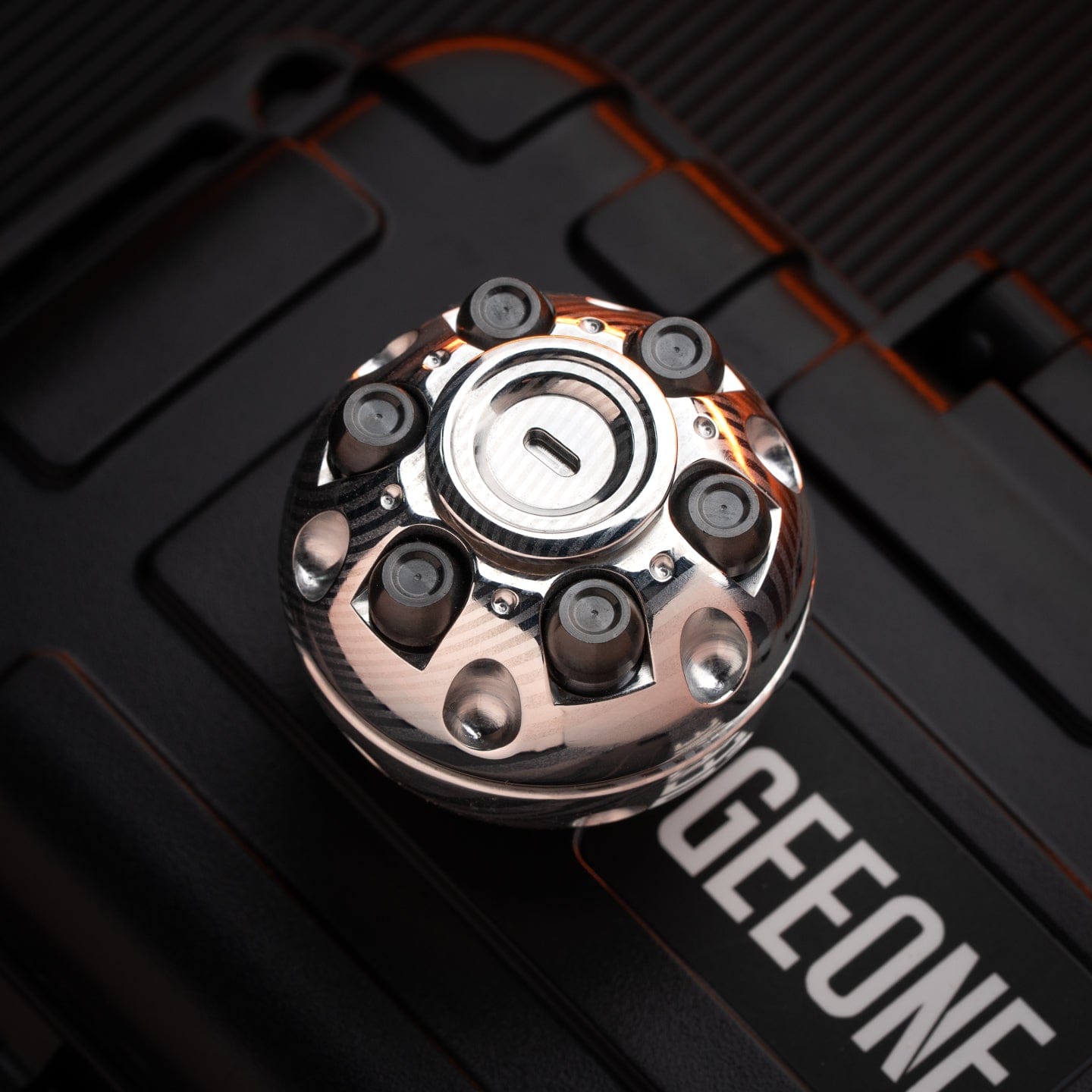 Spinning Top – 42COSMO Death Star | Zirconium Titanium Mokuti EDC Fidget Spinner
