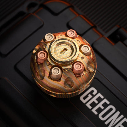 Spinning Top – 42COSMO Death Star | Zirconium Titanium Mokuti EDC Fidget Spinner