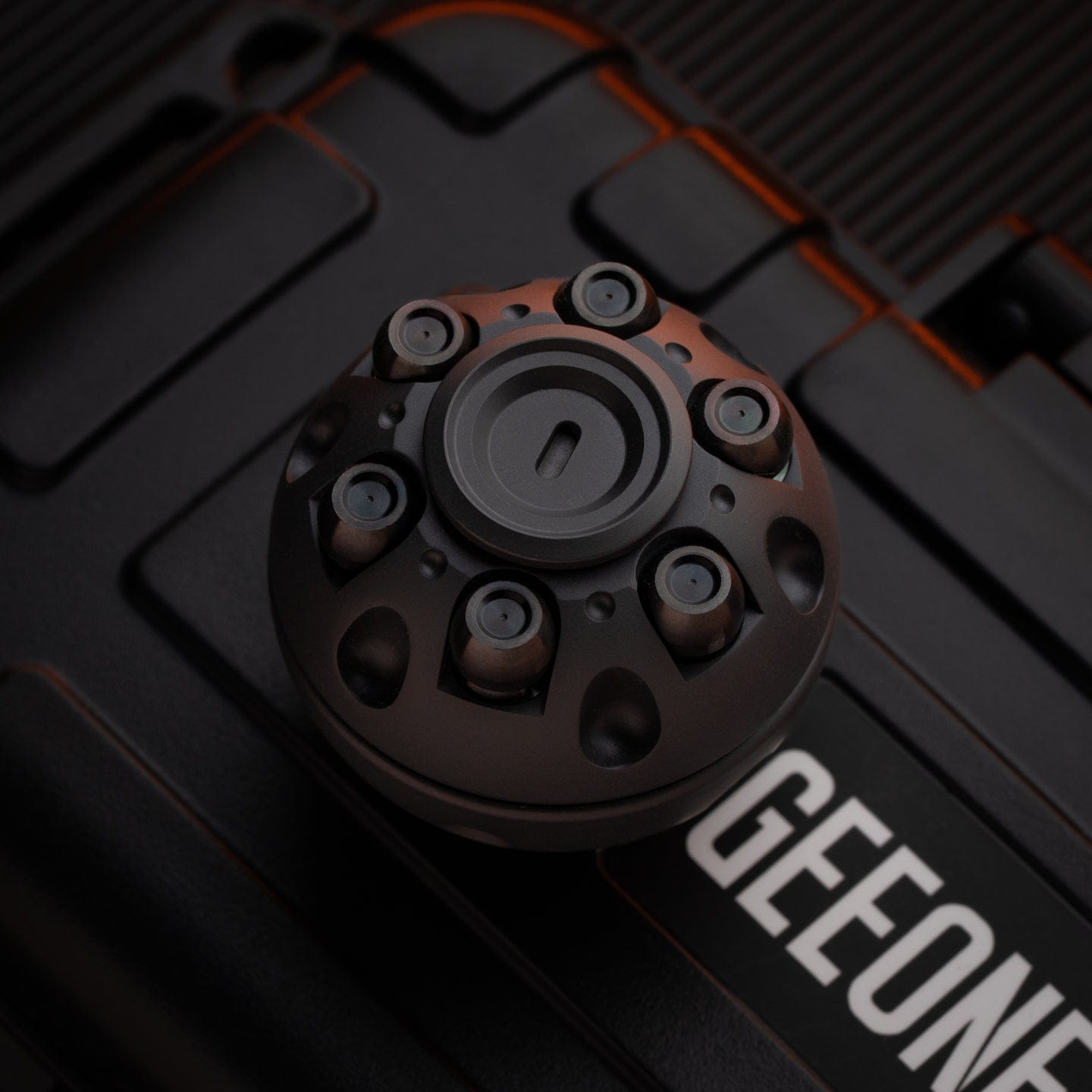 Spinning Top – 42COSMO Death Star | Zirconium Titanium Mokuti EDC Fidget Spinner