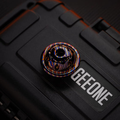 Paracord Bead – 42Cosmo Planet Lanyard Bead | Titanium Zirconium PEEK EDC Pendant