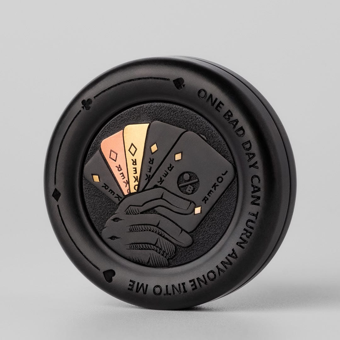Tactile Coin – ACEdc Noise-Milk Cap | Stainless Steel Titanium Zirconium Haptic EDC