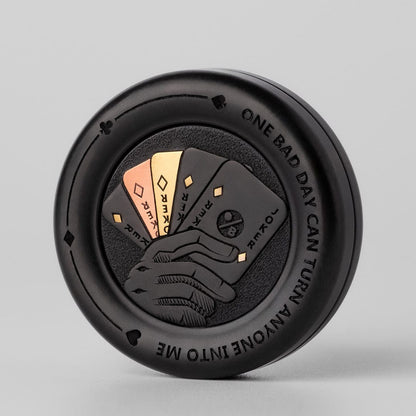 Tactile Coin – ACEdc Noise-Milk Cap | Stainless Steel Titanium Zirconium Haptic EDC