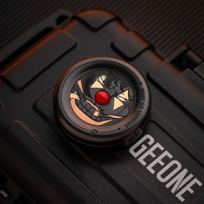 Tactile Coin – ACEdc Noise-Milk Cap | Stainless Steel Titanium Zirconium Haptic EDC