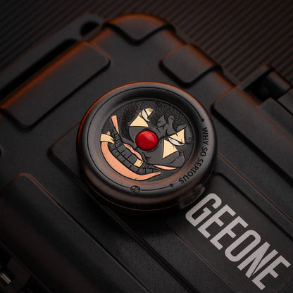 Tactile Coin – ACEdc Noise-Milk Cap | Stainless Steel Titanium Zirconium Haptic EDC