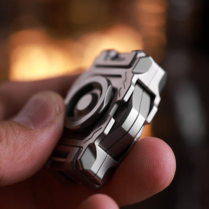 Fidget Slider – ACEdc Thunder | Stainless Steel Titanium Zirconium Push Slider EDC