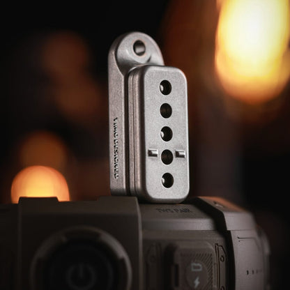Push Slider – ACEdc Fortune Cookie | Titanium Zirconium Carbon Fiber EDC Fidget