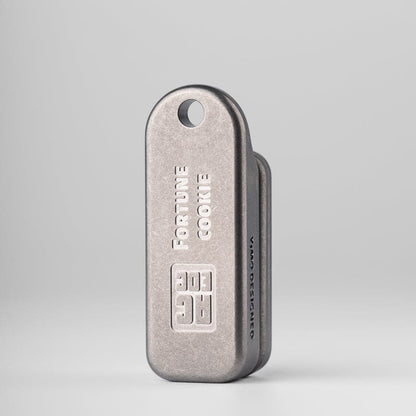 Push Slider – ACEdc Fortune Cookie | Titanium Zirconium Carbon Fiber EDC Fidget