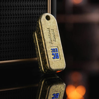 Push Slider – ACEdc Fortune Cookie | Titanium Zirconium Carbon Fiber EDC Fidget