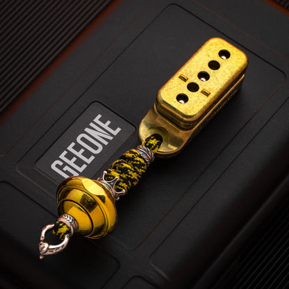 Push Slider – ACEdc Fortune Cookie | Titanium Zirconium Carbon Fiber EDC Fidget