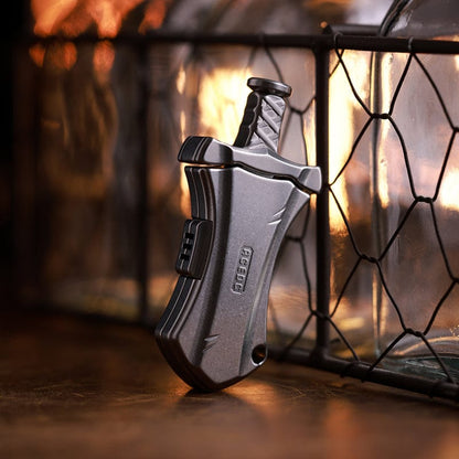 Pocket Knife EDC – ACEdc Master Sword | Titanium Stainless Steel Zirconium Folding Blade