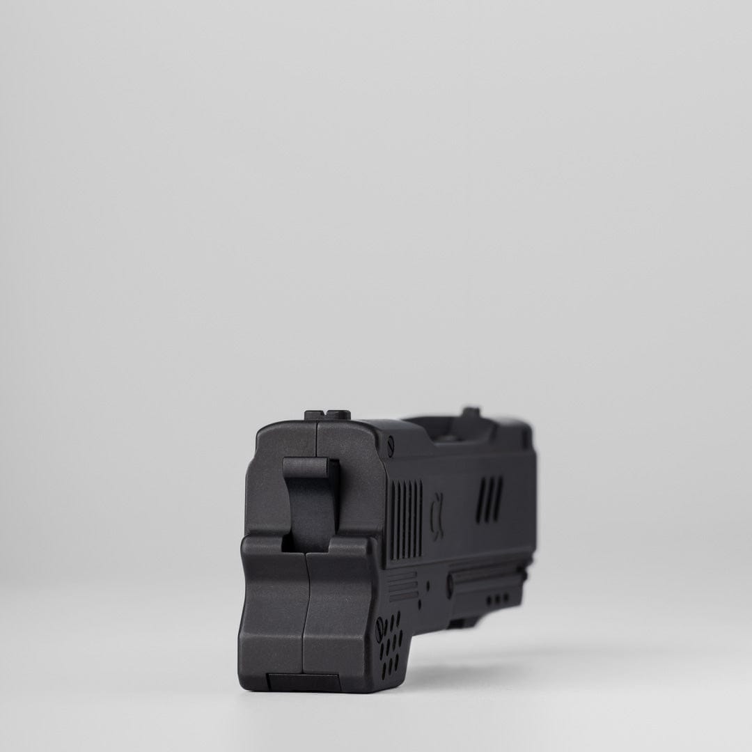 Mechanical Slider – Alpha Bullet Gun | Blasted Zirconium EDC Push Slider