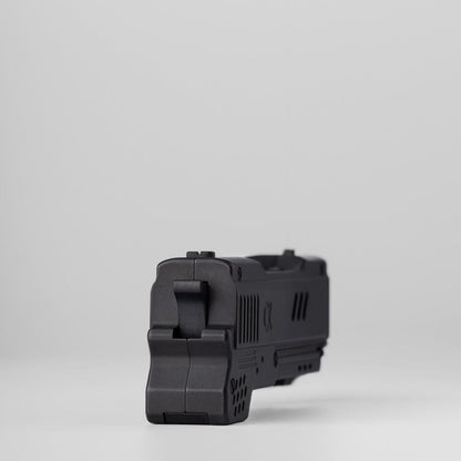 Mechanical Slider – Alpha Bullet Gun | Blasted Zirconium EDC Push Slider
