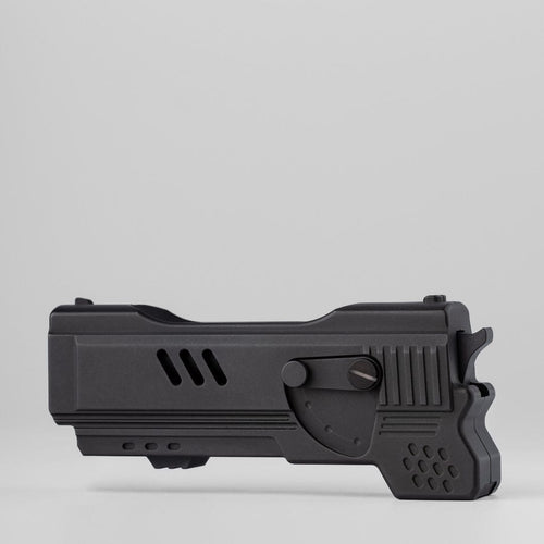 Mechanical Slider – Alpha Bullet Gun | Blasted Zirconium EDC Push Slider