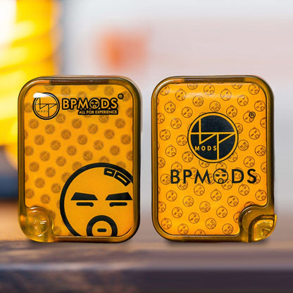 Push Slider – BPMods Crystal Slider | PMMA Copper Titanium EDC Fidget