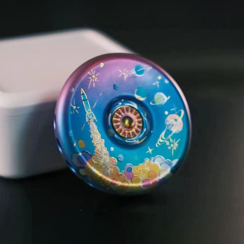 Precision Spinner – Bright Blood Eternal Flower | Stainless Steel Titanium Ceramic Coating EDC Gyro