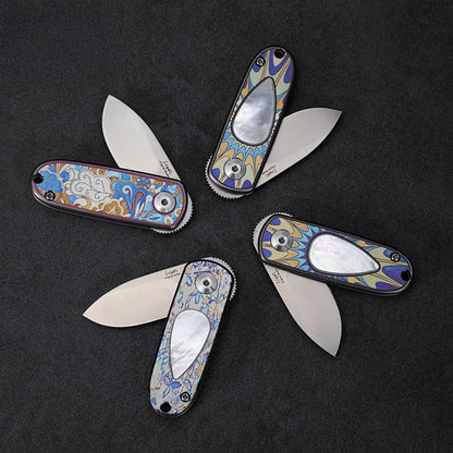 Pocket Knife EDC – Changshanqijie Yuebao | M390 Steel Titanium Shell Inlay