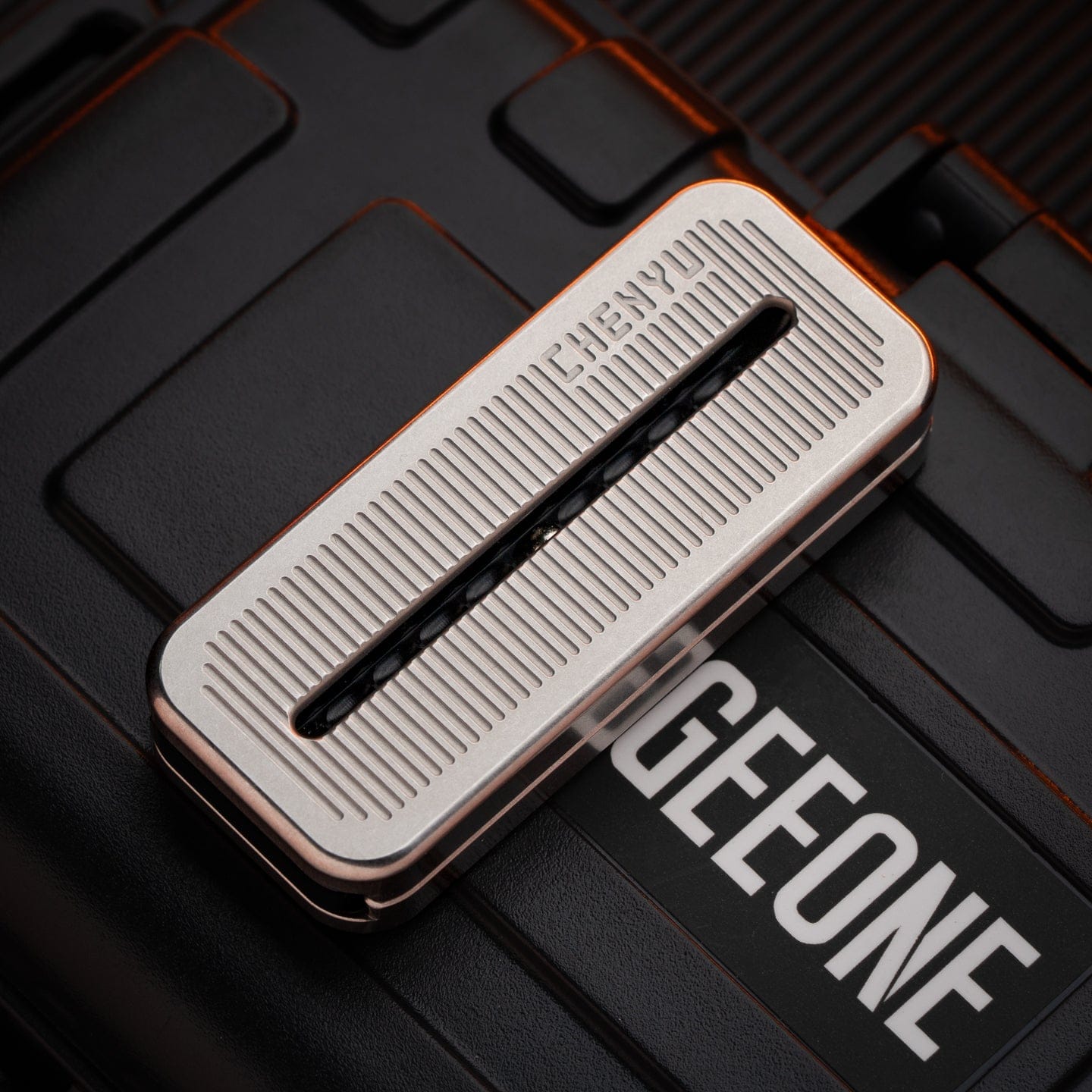 Fidget Slider EDC – Chenyu Syntony | Zirconium Titanium Stainless Steel PEI Push Slider