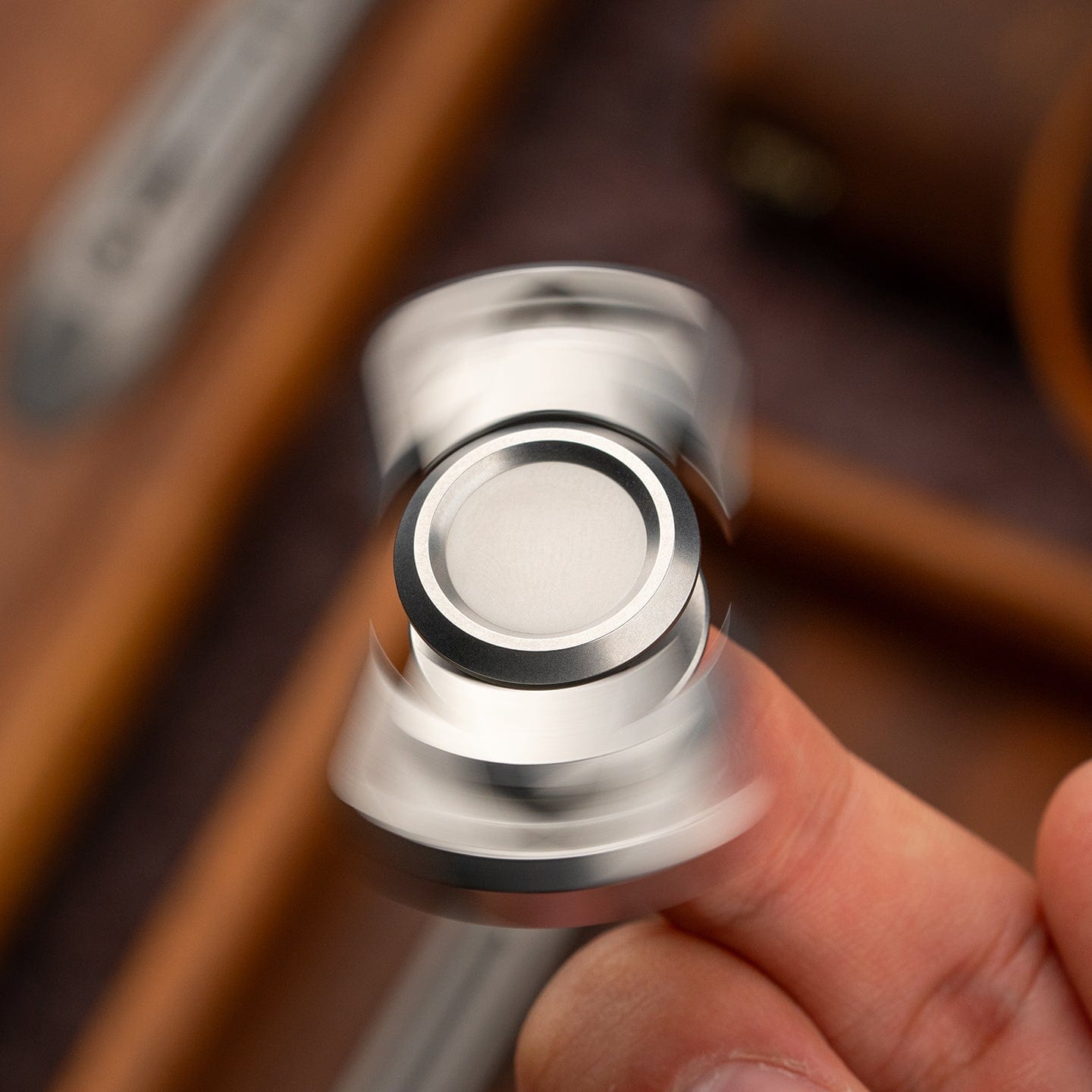 Fidget Spinner EDC – Chenyu Xuan Jia Spinner | Zirconium Titanium Stainless Steel Bar Tri Spinner