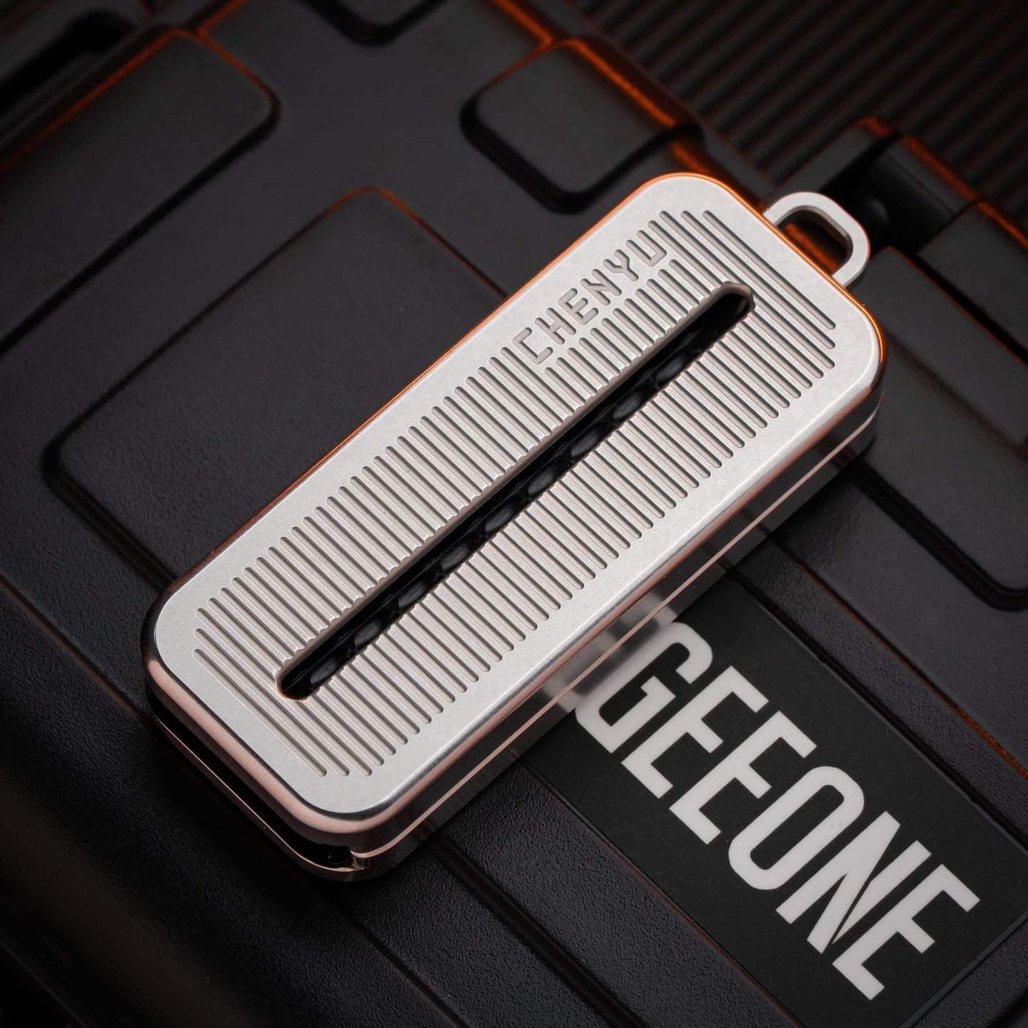 Fidget Slider EDC – Chenyu Syntony | Zirconium Titanium Stainless Steel PEI Push Slider
