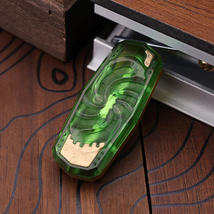 Tactile Slider – Chimago Honey Slider EDC | PMMA PEEK Ultem Stainless Steel Push Slider
