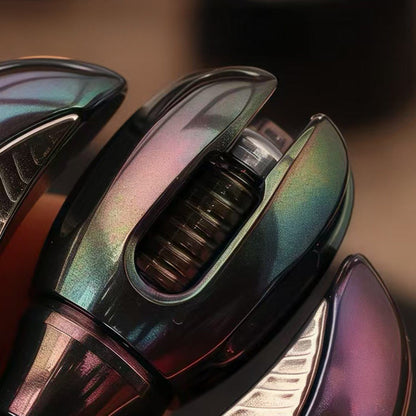 Gyroscope Toy – Chimago Prayer Wheel | Blackened Zirconium Oil Slick EDC Spinner