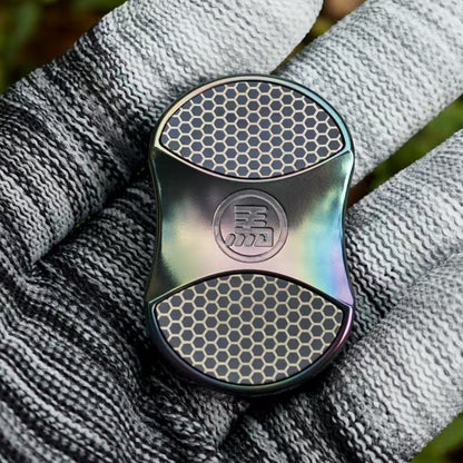 Fidget Slider EDC – GEEOne Wrathful | Titanium Zirconium PEEK Copper