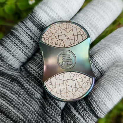 Fidget Slider EDC – GEEOne Wrathful | Titanium Zirconium PEEK Copper