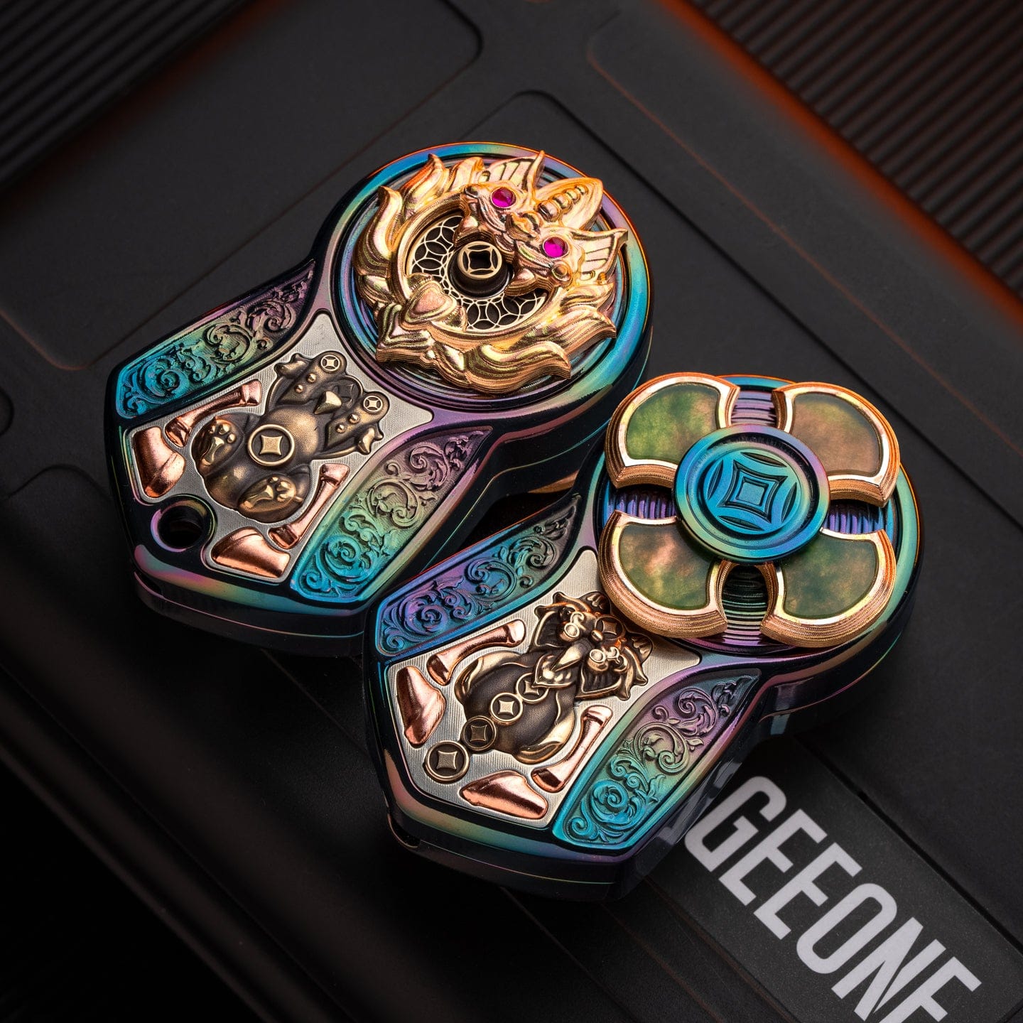 Mechanical Slider – CHIMAGO Garuda Slider | Zirconium Titanium PEEK PEI EDC Push Slider