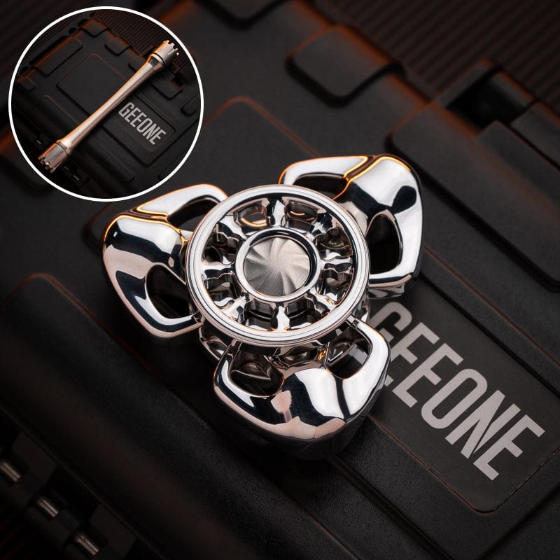 Spinning Top – Chimago Exorcism | Stainless Steel Copper Zirconium Damascus EDC Spinner