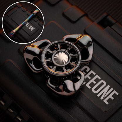 Spinning Top – Chimago Exorcism | Stainless Steel Copper Zirconium Damascus EDC Spinner